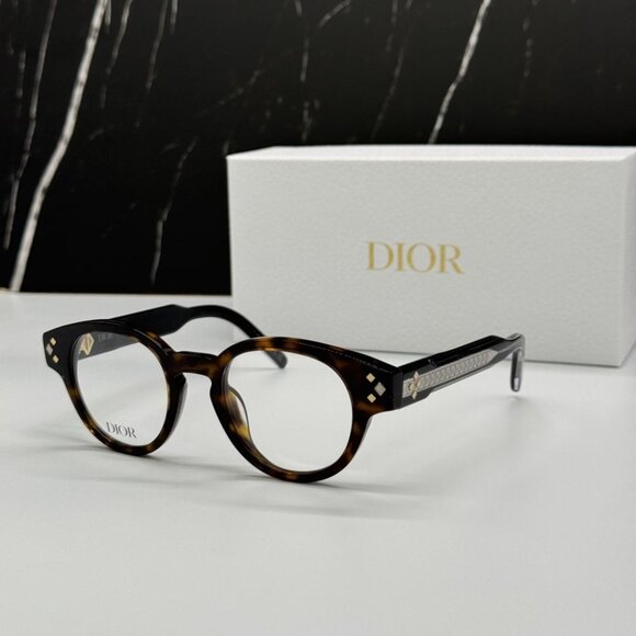 NEW CD DIAMONDO R1I 2000 DIOR EYEGLASSES DARK HAVANA EYEWEAR DIOR - Picture 1 of 12